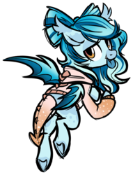 Size: 1024x1341 | Tagged: safe, artist:kellythedrawinguni, oc, oc only, bat pony, pony, simple background, solo, tongue out, transparent background