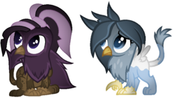 Size: 725x409 | Tagged: safe, artist:thecreativeenigma, oc, oc only, griffon, chickub, simple background, transparent background