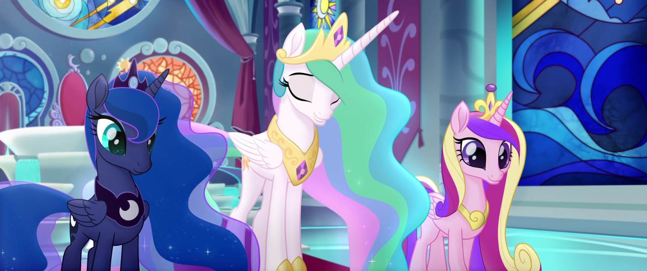 #1651019 - safe, screencap, princess cadance, princess celestia ...