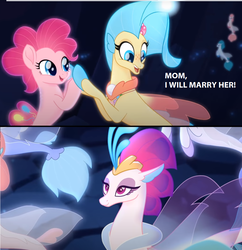 Size: 1100x1136 | Tagged: safe, edit, edited screencap, screencap, pinkie pie, princess skystar, queen novo, seapony (g4), g4, my little pony: the movie, bubble, comic, female, fin wings, fins, fish tail, flowing tail, glowing, jewelry, lesbian, necklace, ocean, pearl necklace, screencap comic, seaponified, seapony pinkie pie, seaquestria, ship:skypie, shipping, species swap, spread wings, tail, underwater, water, wings