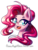 Size: 685x900 | Tagged: safe, artist:chaosangeldesu, pinkie pie, earth pony, pony, g4, bust, female, mare, open mouth, simple background, solo, starry eyes, transparent background, wingding eyes