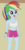 Size: 515x1020 | Tagged: safe, edit, edited screencap, editor:ah96, screencap, rainbow dash, human, equestria girls, g4, belly, belly button, breast edit, breasts, clothes, female, midriff, shorts, solo, sports bra, sports shorts