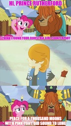 Size: 500x880 | Tagged: safe, edit, edited screencap, screencap, pinkie pie, prince rutherford, valhallen, equestria girls, g4, not asking for trouble, image macro, meme, screencap comic