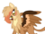 Size: 1000x750 | Tagged: safe, artist:angei-bites, oc, oc only, griffon, eared griffon, female, head tilt, simple background, solo, transparent background