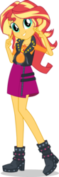 Size: 200x600 | Tagged: safe, edit, sunset shimmer, comic:a new change, equestria girls, g4, 1000 hours in ms paint, double peace sign, female, peace sign, pregnant, pregnant edit, simple background, solo, teen pregnancy, transparent background