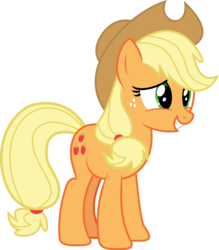 Size: 4288x4898 | Tagged: safe, artist:sinkbon, applejack, earth pony, pony, g4, absurd resolution, episode needed, female, simple background, solo, transparent background, vector