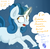 Size: 2177x2137 | Tagged: safe, artist:paskanaakka, derpibooru exclusive, oc, oc only, oc:cerulean swirls, oc:midnight dew, pony, unicorn, abstract background, alliteration, chest fluff, colored hooves, dialogue, ear fluff, female, glowing horn, high res, horn, magic, mare, pony oc, unicorn oc, unshorn fetlocks