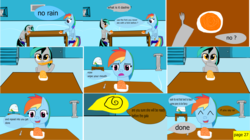 Size: 3873x2166 | Tagged: safe, artist:mellowbomb, rainbow dash, oc, oc:closingrain, oc:doctor dexter wise, comic:calamity fateful, g4, 1000 hours in ms paint, dialogue, high res