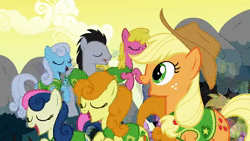 Size: 1280x720 | Tagged: safe, artist:blackgryph0n, artist:jhaller, edit, edited screencap, screencap, angel bunny, apple bloom, applejack, berry punch, berryshine, bessie, blaze, bon bon, carrot top, chance-a-lot, cheerilee, cherry berry, cloud kicker, coco crusoe, creme brulee, daisy, derpy hooves, dinky hooves, dizzy twister, doctor whooves, felix, flower wishes, fluttershy, golden harvest, gummy, lemon hearts, lemon zest, lightning bolt, linky, liza doolots, lucky clover, manny roar, minuette, opalescence, orange swirl, parasol, petunia, pinkie pie, princess celestia, princess luna, rainbow dash, rainbowshine, rarity, rover, sassaflash, sea swirl, seafoam, shoeshine, snowslide, spike, spot, sweetie belle, sweetie drops, time turner, tootsie flute, trixie, twilight sparkle, white lightning, winona, alicorn, alligator, bird, cat, cow, diamond dog, dog, dragon, earth pony, ferret, fish, pegasus, pony, rabbit, unicorn, ursa, ursa minor, a bird in the hoof, a dog and pony show, boast busters, bridle gossip, call of the cutie, feeling pinkie keen, friendship is magic, g4, look before you sleep, party of one, season 1, sonic rainboom (episode), suited for success, winter wrap up, alicornified, animated, baby, baby dragon, basket, book, butterfly wings, canterlot, cattle, clothes, comet, cowboy hat, everfree forest, female, filly, glimmer wings, glowing horn, golden oaks library, groucho mask, hat, hay, hay bale, horn, intro, lasso, magic, male, mane seven, mane six, mare, mouth hold, my little pony logo, my little pony: friendship is magic logo, open up your eyes, opening, party hat, pinkamena diane pie, ponyville, proud to be a brony, race swap, rapidash twilight, raricorn, rope, snow, sound, stallion, surprised, telekinesis, theme song, udder, umbrella hat, unicorn twilight, uniform, vest, wagon, wall of tags, webm, winter wrap up vest, wonderbolts, wonderbolts uniform, youtube link