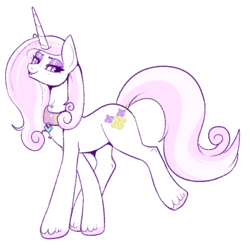 Size: 767x765 | Tagged: safe, artist:lulubell, fleur-de-lis, pony, unicorn, g4, collar, female, mare, simple background, solo, transparent background