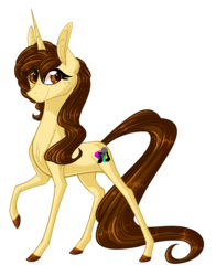 Size: 1176x1500 | Tagged: safe, artist:australian-senior, oc, oc only, pony, unicorn, raised hoof, simple background, smiling, solo, white background