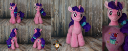 Size: 2500x1000 | Tagged: safe, artist:essorille, sugar belle, pony, g4, irl, photo, plushie, solo