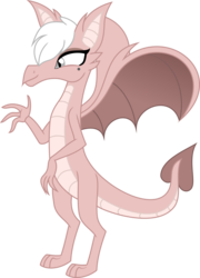 Size: 1927x2681 | Tagged: safe, artist:kojibiose, oc, oc only, oc:poffin, dragon, g4, dragon oc, female, simple background, solo, transparent background, vector