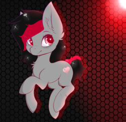 Size: 1980x1918 | Tagged: safe, artist:lazerblues, artist:teranen, oc, oc only, oc:miss eri, black and red mane, colored pupils, two toned mane