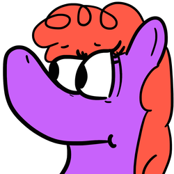 Size: 2000x2000 | Tagged: safe, artist:teletom, oc, oc only, oc:violet patronage, earth pony, pony, avatar, cartoon, cute, high res, profile picture, silly