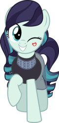Size: 4882x10135 | Tagged: safe, artist:jhayarr23, coloratura, earth pony, pony, g4, absurd resolution, clothes, cute, female, hoofsies, mare, one eye closed, rara, rarabetes, simple background, solo, transparent background, vector, wink