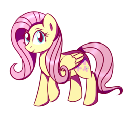 Size: 1500x1500 | Tagged: safe, artist:daromius, fluttershy, pegasus, pony, g4, female, looking at you, mare, raised hoof, simple background, smiling, solo, transparent background