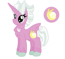 Size: 1420x1291 | Tagged: safe, artist:casanova-mew, oc, oc only, oc:mint marshmallow supreme, alicorn, pony, magical lesbian spawn, offspring, parent:pinkie pie, parent:tempest shadow, parent:twilight sparkle, parents:tempestlight, parents:tempestpie, solo