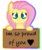 Size: 954x1149 | Tagged: safe, artist:azure-quill, fluttershy, pony, g4, bust, female, looking at you, positive ponies, sign, simple background, solo, transparent background