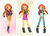 Size: 1407x1000 | Tagged: safe, artist:howxu, sunset shimmer, equestria girls, g4, boots, clothes, crossed arms, cute, geode of empathy, happy, high heel boots, howxu is trying to murder us, jacket, leather jacket, looking at you, moe, pants, shimmerbetes, shoes, skirt, smiling, solo, triptych