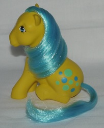 Size: 1100x1348 | Tagged: safe, photographer:satu, bubbles (g1), earth pony, pony, g1, female, france, irl, mare, photo, sitting, solo, toy