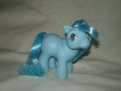 Size: 640x480 | Tagged: safe, photographer:lancer, baby ember (g1), earth pony, pony, g1, female, filly, foal, irl, photo, solo, toy