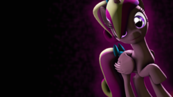 Size: 3840x2160 | Tagged: safe, artist:wiizzie, princess cadance, pony, g4, 3d, bow, cute, cutedance, female, high res, solo, tail bow, teen princess cadance, younger
