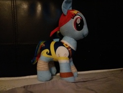 Size: 4128x3096 | Tagged: safe, rainbow dash, g4, my little pony: the movie, official, irl, merchandise, photo, pirate, pirate rainbow dash, plushie, solo