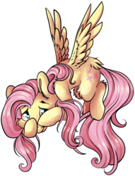 Size: 3699x4838 | Tagged: safe, artist:cutepencilcase, fluttershy, pegasus, pony, g4, covering face, cute, female, looking at you, mare, shy, shyabetes, simple background, smiling, solo, spread wings, transparent background, wings