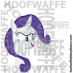 Size: 1600x1600 | Tagged: safe, artist:hoofwaffe, rarity, g4, solo, watermark