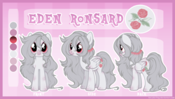 Size: 3088x1754 | Tagged: safe, artist:rrusha, oc, oc only, oc:eden ronsard, pegasus, pony, female, mare, solo