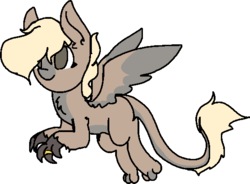 Size: 558x411 | Tagged: safe, artist:nootaz, oc, oc only, oc:yellow, hippogriff, simple background, solo, transparent background