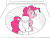 Size: 648x486 | Tagged: safe, artist:flutterluv, pinkie pie, earth pony, pony, g4, behaving like a cat, cute, diapinkes, female, gif, mare, non-animated gif, open mouth, pinkie in the washing machine, ponified animal photo, simple background, smiling, solo, walking, washing machine, white background