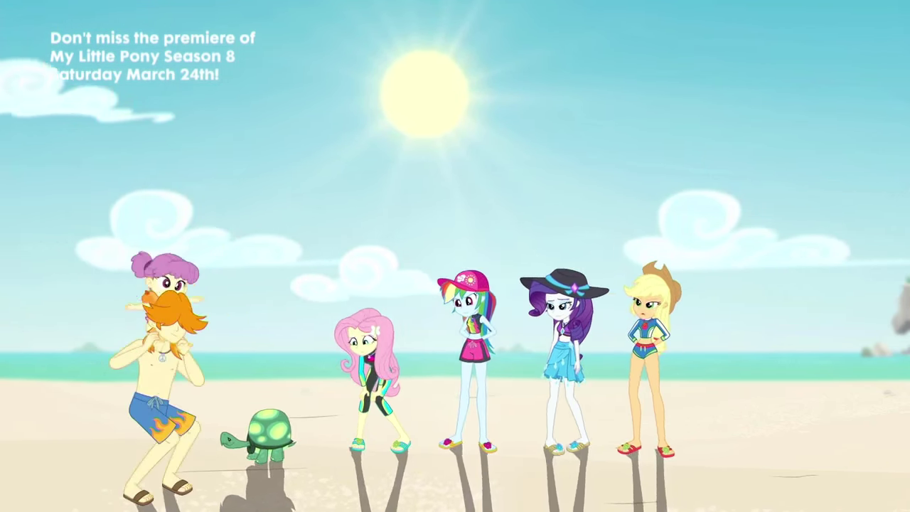 #1675953 - safe, screencap, applejack, derpy hooves, fluttershy, lily ...