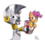 Size: 900x790 | Tagged: dead source, safe, artist:hc0, scootaloo, zecora, pegasus, pony, zebra, g4, bipedal, bucket, chicken meat, crossing the line twice, derp, duo, female, filly, food, fried chicken, frightened, frown, funny, grin, gritted teeth, hoof hold, imminent vore, kfc, meat, racism, raised leg, scared, scootachicken, silly, simple background, smiling, stereotype, sweat, sweatdrop, tongue out, transparent background, we are going to hell, worried, zebras as black people stereotype