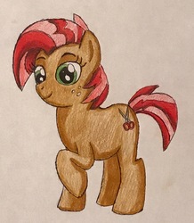 Size: 2474x2832 | Tagged: safe, artist:bozzerkazooers, babs seed, pony, g4, female, high res, solo, traditional art