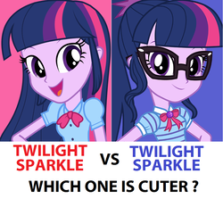 Size: 870x776 | Tagged: safe, sci-twi, twilight sparkle, equestria girls, g4, my little pony equestria girls: better together, cute, geode of telekinesis, twolight, versus