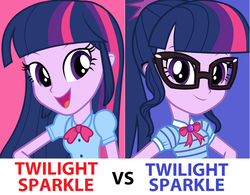 Size: 870x679 | Tagged: safe, sci-twi, twilight sparkle, equestria girls, g4, my little pony equestria girls: better together, geode of telekinesis, twolight, versus