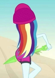 Size: 386x540 | Tagged: safe, screencap, rainbow dash, aww... baby turtles, equestria girls, g4, my little pony equestria girls: better together, clothes, female, solo, swimsuit