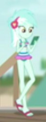 Size: 180x475 | Tagged: safe, screencap, lyra heartstrings, equestria girls, g4, my little pony equestria girls: better together, x marks the spot, clothes, sandals, swimsuit