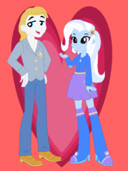 Size: 470x630 | Tagged: safe, artist:jamessentry, prince blueblood, trixie, equestria girls, g4, duo, equestria girls-ified, female, male, ship:bluetrix, shipping, straight