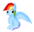 Size: 431x411 | Tagged: safe, artist:aquaspiash, rainbow dash, pony, g4, female, simple background, sitting, solo, transparent background