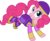 Size: 1000x822 | Tagged: safe, artist:cloudy glow, pinkie pie, earth pony, pony, equestria girls, equestria girls specials, g4, my little pony equestria girls: movie magic, clothes, costume, equestria girls outfit, equestria girls ponified, female, mare, ponified, simple background, solo, transparent background