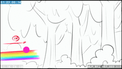 Size: 1280x720 | Tagged: safe, screencap, rainbow dash, pegasus, pony, pukwudgie, g4, school daze, season 8, animated, animatic, behind the scenes, discovery family, female, mare, simple background, solo, sound, webm, youtube link