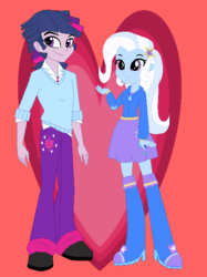 Size: 470x630 | Tagged: safe, artist:jamessentry, trixie, twilight sparkle, equestria girls, g4, duo, dusk shine, equestria guys, female, half r63 shipping, male, rule 63, ship:twixie, shipping, straight