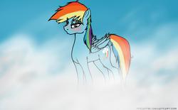 Size: 1293x800 | Tagged: safe, artist:tincantim, rainbow dash, pony, g4, female, solo