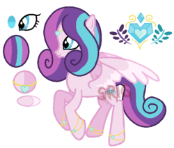 Size: 590x501 | Tagged: safe, artist:superrosey16, oc, oc only, oc:crystal heart, crystal pony, pegasus, pony, crystallized, female, mare, offspring, parent:princess cadance, parent:shining armor, parents:shiningcadance, simple background, slender, solo, thin, transparent background, watermark