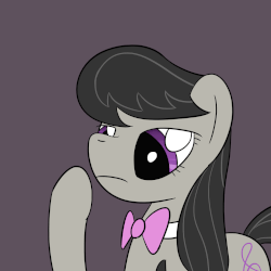 Size: 1280x1280 | Tagged: safe, artist:phat_guy, derpibooru exclusive, octavia melody, earth pony, pony, g4, animated, boop, bust, button, female, glasses, glowing eyes, lamp, light, light switch, mare, raised hoof, raised leg, scary shiny glasses, self-boop, simple background, solo