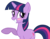 Size: 2604x2056 | Tagged: safe, artist:andoanimalia, twilight sparkle, pony, unicorn, g4, my little pony: friendship is magic, swarm of the century, blushing, embarrassed, female, grin, high res, mare, raised hoof, simple background, smiling, solo, squee, transparent background, unicorn twilight, vector