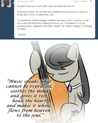 Size: 653x822 | Tagged: safe, artist:erthilo, octavia melody, earth pony, pony, ask octavia, g4, ask, cello, eyes closed, female, mare, musical instrument, solo